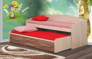Кровать двухъярусная выдвижная Адель-5 (Олимп-мебель)